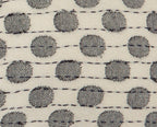 Artisan Hand Loomed Cotton Lumbar Pillow - Gray Dots - 16"x48" Arcadia Home - Che Cose Belle
