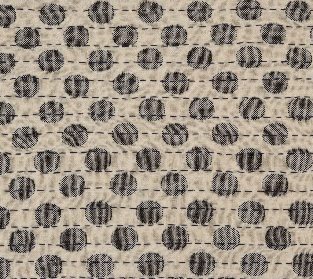 Artisan Hand Loomed Cotton Lumbar Pillow - Gray Dots - 16"x48" Arcadia Home - Che Cose Belle