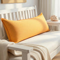 Artisan Hand Loomed Cotton Lumbar Pillow - Yellow Diamonds - 16"x48" Arcadia Home - Che Cose Belle