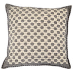 Artisan Hand Loomed Cotton Square Pillow - Dots Gray - 24" Arcadia Home - Che Cose Belle