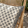 Artisan Hand Loomed Cotton Square Pillow - Dots Gray - 24" Arcadia Home - Che Cose Belle