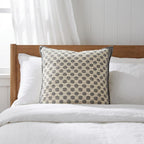 Artisan Hand Loomed Cotton Square Pillow - Dots Gray - 24" Arcadia Home - Che Cose Belle