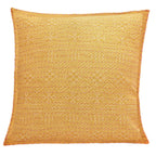Artisan Hand Loomed Cotton Square Pillow - Yellow Diamond - 24" Arcadia Home - Che Cose Belle