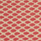 Artisan Hand Loomed Cotton Table Runner - Red Green Stitching - 18"x96" Arcadia Home - Che Cose Belle