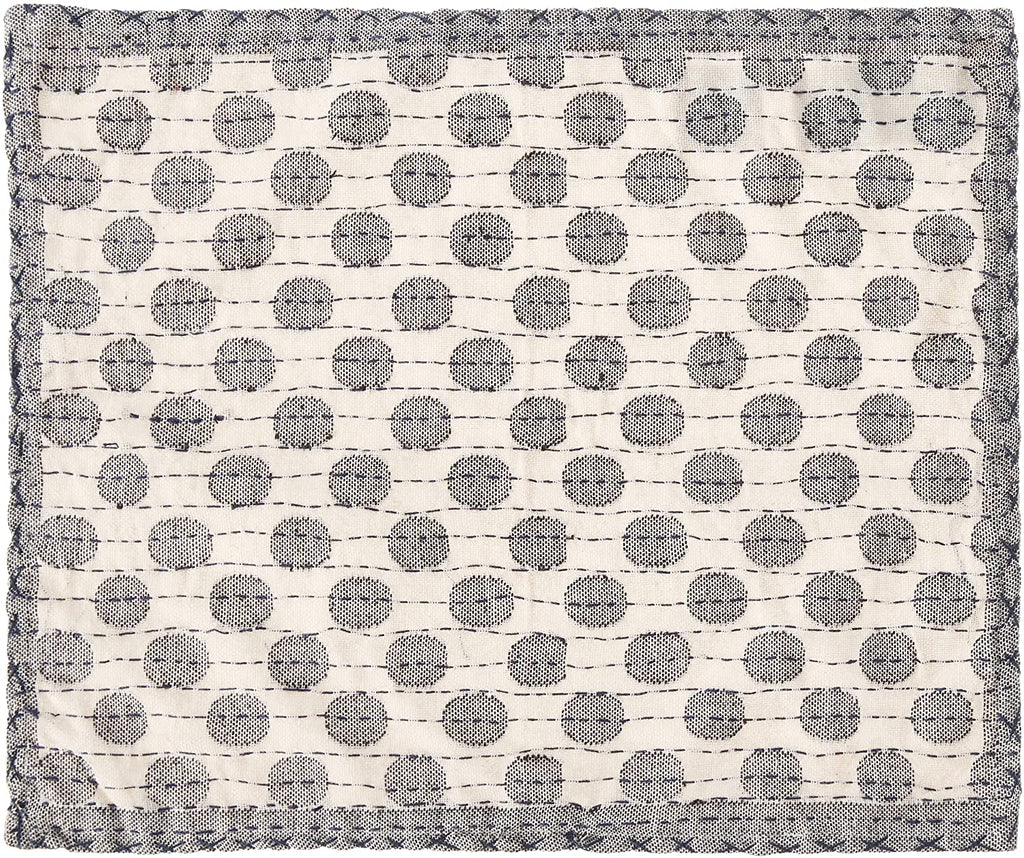 Artisan Hand Loomed Placemat - Gray Dots - 14" x 19"- Set of 4 Arcadia Home - Che Cose Belle