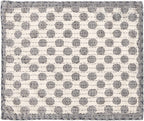 Artisan Hand Loomed Placemat - Gray Dots - 14" x 19"- Set of 4 Arcadia Home - Che Cose Belle