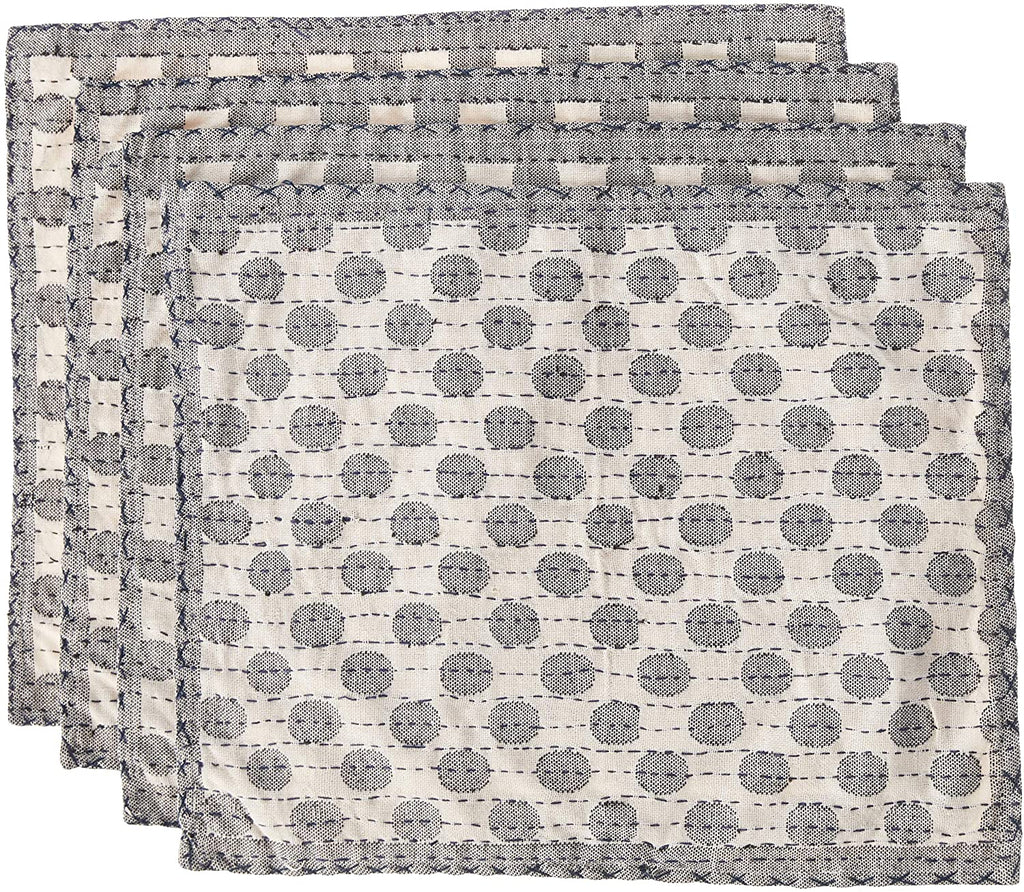 Artisan Hand Loomed Placemat - Gray Dots - 14" x 19"- Set of 4 Arcadia Home - Che Cose Belle