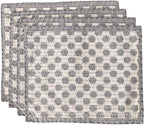 Artisan Hand Loomed Placemat - Gray Dots - 14" x 19"- Set of 4 Arcadia Home - Che Cose Belle