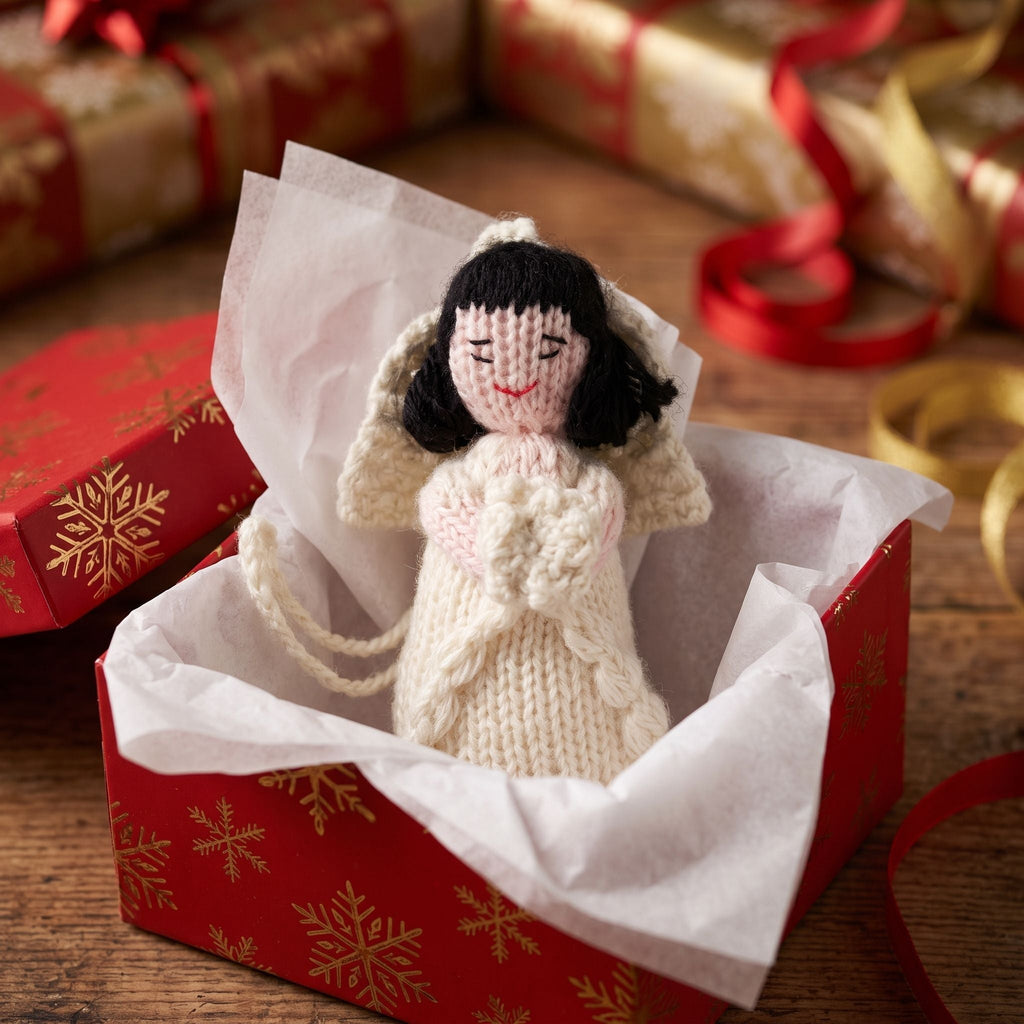 Asian Bride Hand Knit Wedding Ornament Arcadia Home
