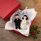 Asian Groom Hand Knit Wedding Ornament Arcadia Home