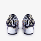 The Perugia White Leather Lower Heel Pump Women Shoe