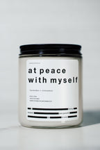 at peace with myself / lavender + cinnamon candle - Che Cose Belle