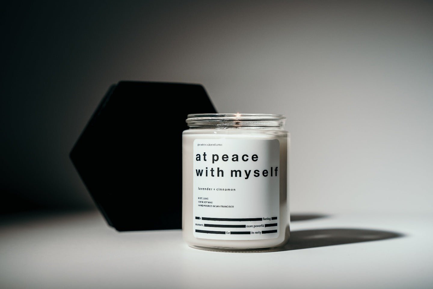 at peace with myself / lavender + cinnamon candle - Che Cose Belle