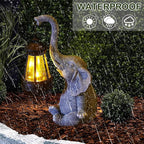 Attivolife Lucky Elephant Solar Statue Light for Garden Decor, Outdoor Waterproof Figurines Lamp, Art Patio Lawn Easter Balcon Yard Ornament - Beautifully Home Ideal Birthdays Gifts for Women Mom - Che Cose Belle