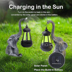 Attivolife Lucky Elephant Solar Statue Light for Garden Decor, Outdoor Waterproof Figurines Lamp, Art Patio Lawn Easter Balcon Yard Ornament - Beautifully Home Ideal Birthdays Gifts for Women Mom - Che Cose Belle