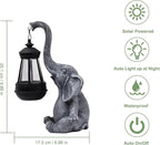 Attivolife Lucky Elephant Solar Statue Light for Garden Decor, Outdoor Waterproof Figurines Lamp, Art Patio Lawn Easter Balcon Yard Ornament - Beautifully Home Ideal Birthdays Gifts for Women Mom - Che Cose Belle