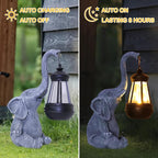 Attivolife Lucky Elephant Solar Statue Light for Garden Decor, Outdoor Waterproof Figurines Lamp, Art Patio Lawn Easter Balcon Yard Ornament - Beautifully Home Ideal Birthdays Gifts for Women Mom - Che Cose Belle