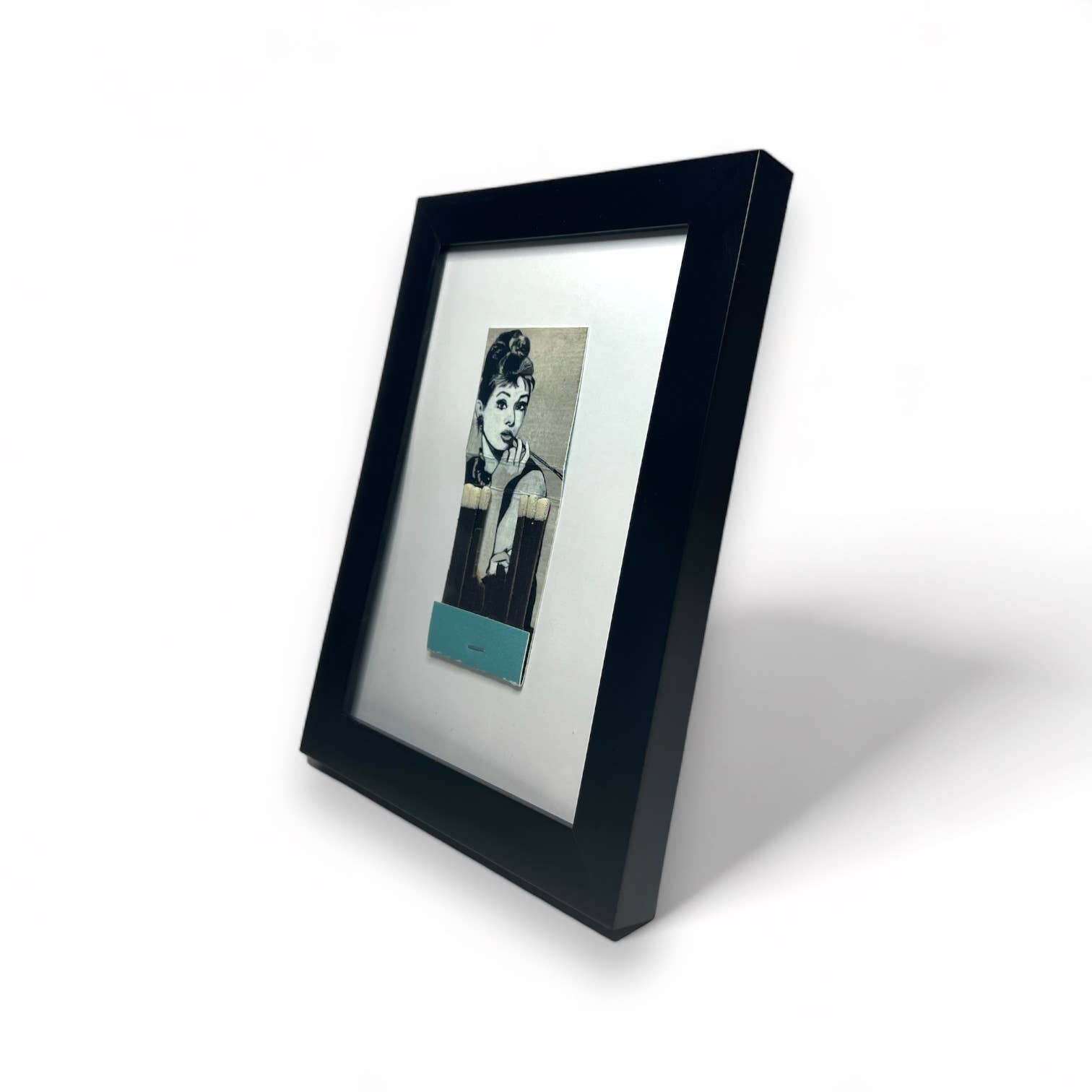 Audrey Hepburn Breakfast at Tiffany's Handmade Matchbook Print  Framed - Che Cose Belle