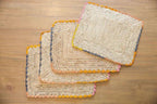Aura raffia tabletop, colorful edge placemat - Che Cose Belle