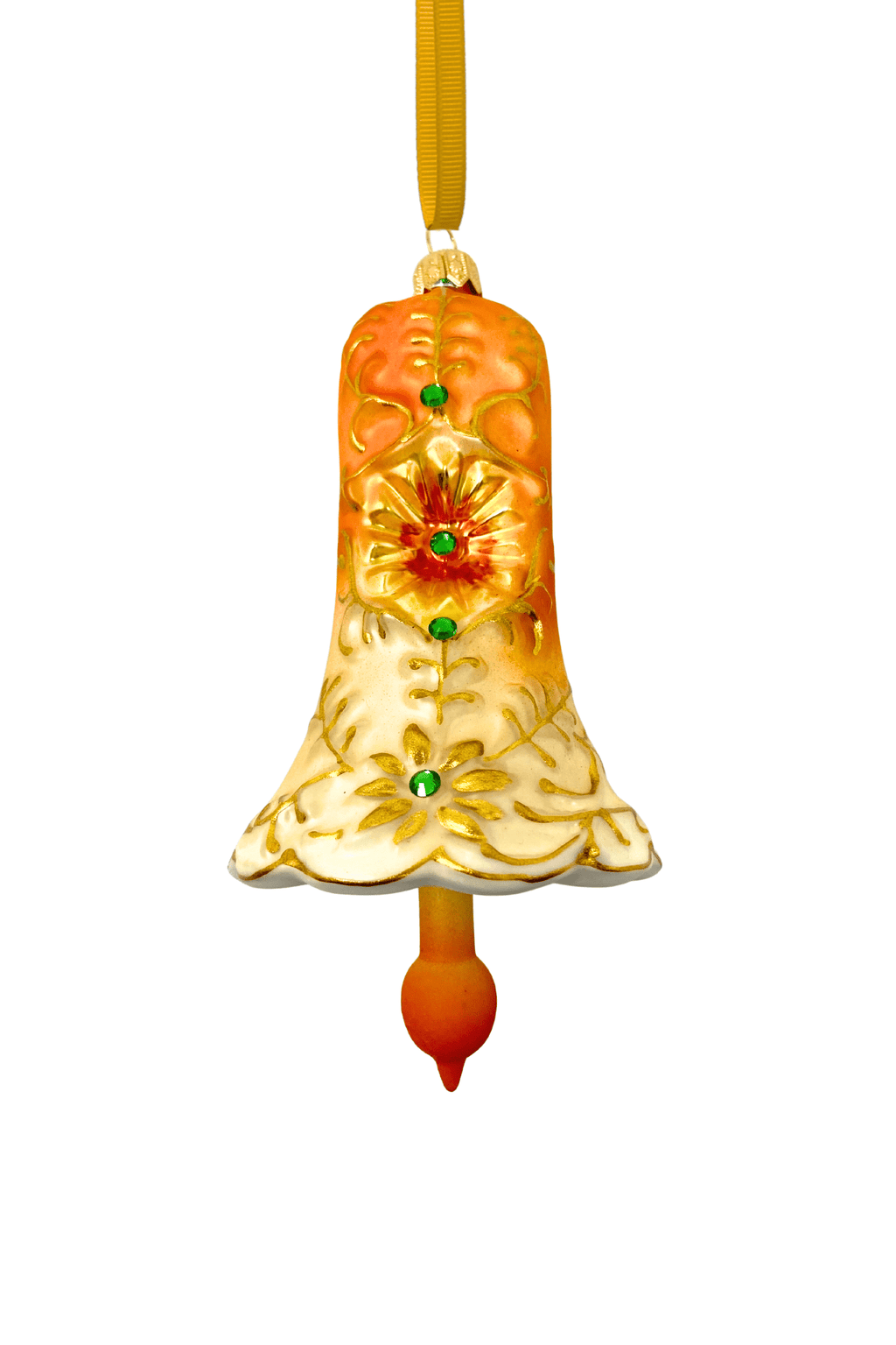 Aurelia Bell Glass Blown Ornament - Che Cose Belle