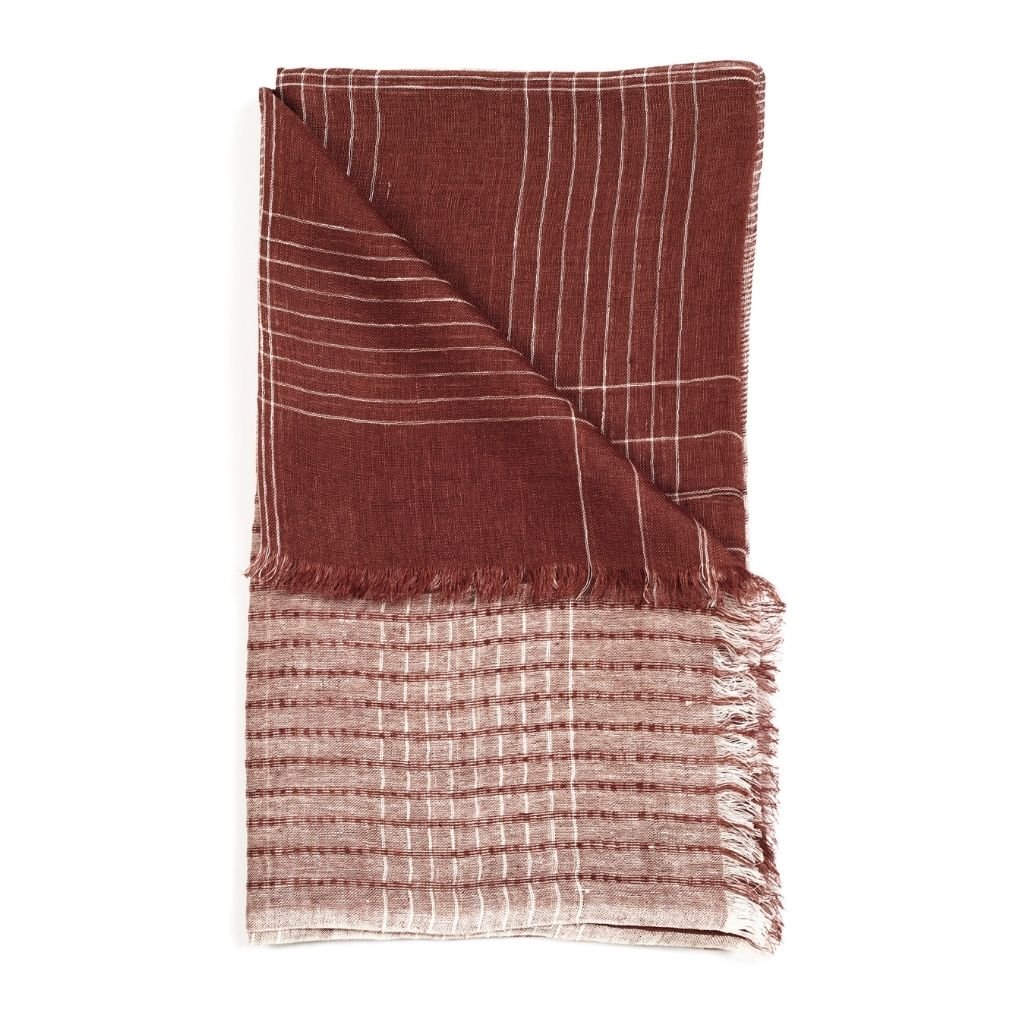 Auro Handwoven Linen Scarf - Che Cose Belle