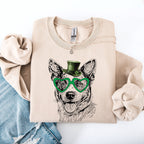 Australian Cattle, Blue Heeler, Adorable Dog, St Patrick's Day, Lucky, Irish Sweatshirt - Che Cose Belle