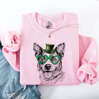 Australian Cattle, Blue Heeler, Adorable Dog, St Patrick's Day, Lucky, Irish Sweatshirt - Che Cose Belle