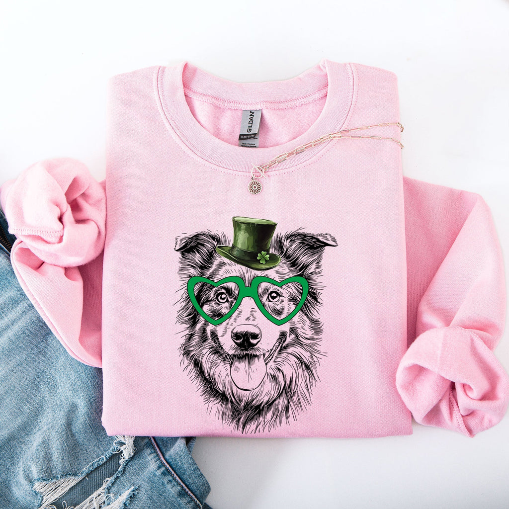 Australian Shepherd, Adorable Dog, St Patrick's Day, Lucky, Irish Sweatshirt - Che Cose Belle