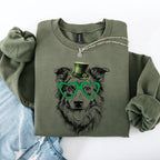 Australian Shepherd, Adorable Dog, St Patrick's Day, Lucky, Irish Sweatshirt - Che Cose Belle