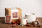 Autumn Leaves Cement Candle - Che Cose Belle