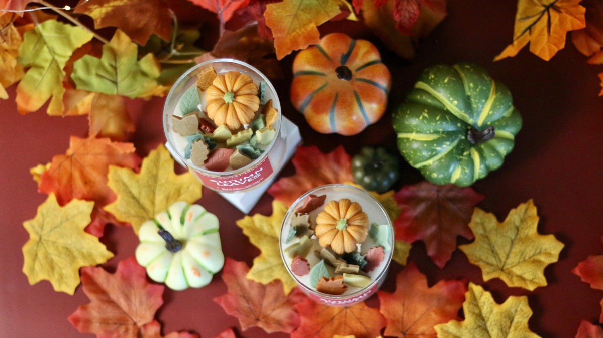 Autumn Leaves Container Candle - Che Cose Belle