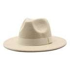 Autumn Winter Big Brim Wool Hat – Unisex Bell Crown Bucket Hat - Che Cose Belle