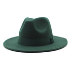 Autumn Winter Big Brim Wool Hat – Unisex Bell Crown Bucket Hat - Che Cose Belle