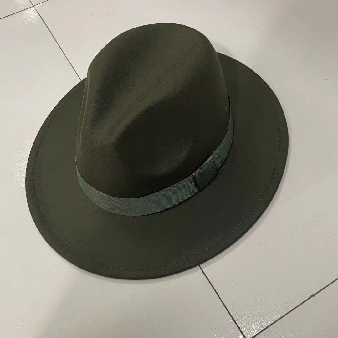 Autumn Winter Big Brim Wool Hat – Unisex Bell Crown Bucket Hat - Che Cose Belle
