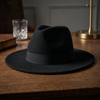 Autumn Winter Big Brim Wool Hat – Unisex Bell Crown Bucket Hat - Che Cose Belle