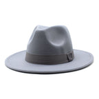 Autumn Winter Big Brim Wool Hat – Unisex Bell Crown Bucket Hat - Che Cose Belle