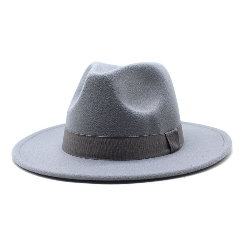 Autumn Winter Big Brim Wool Hat – Unisex Bell Crown Bucket Hat - Che Cose Belle