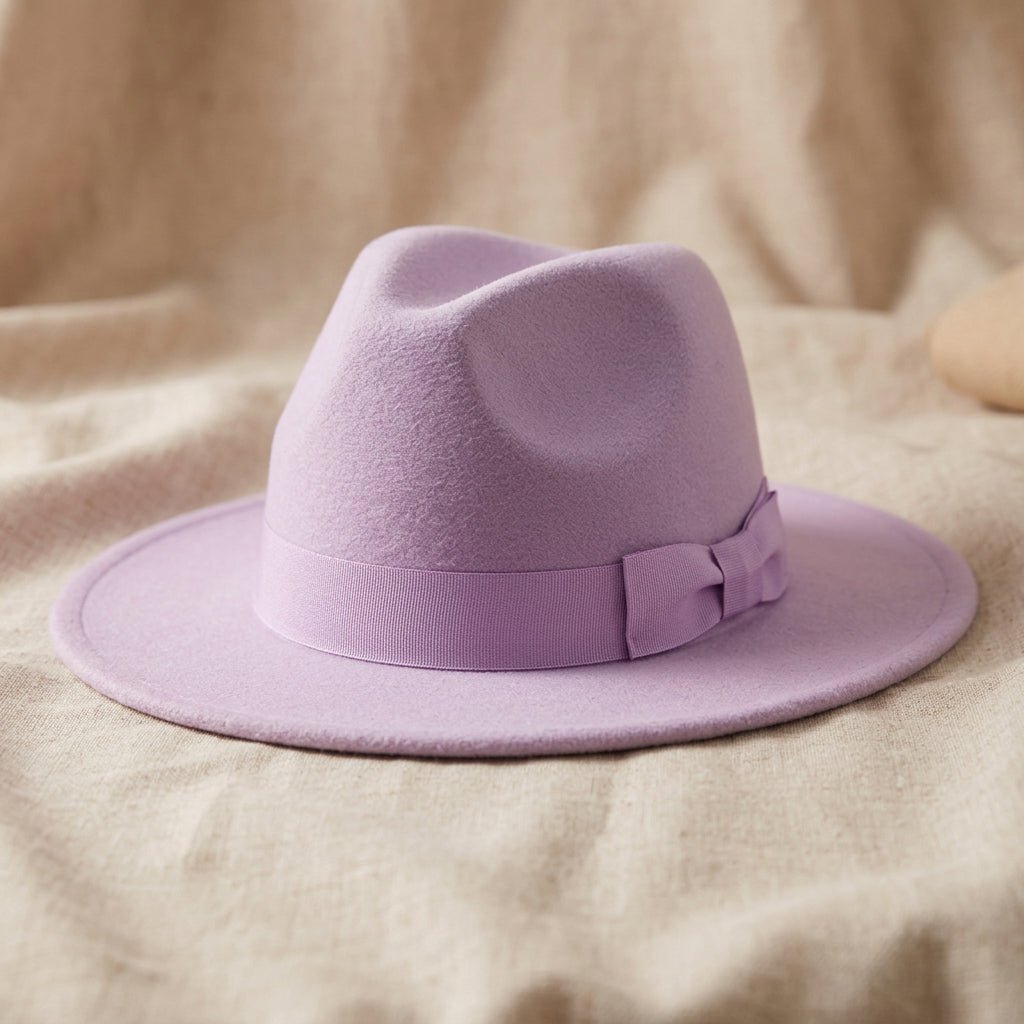 Autumn Winter Big Brim Wool Hat – Unisex Bell Crown Bucket Hat - Che Cose Belle