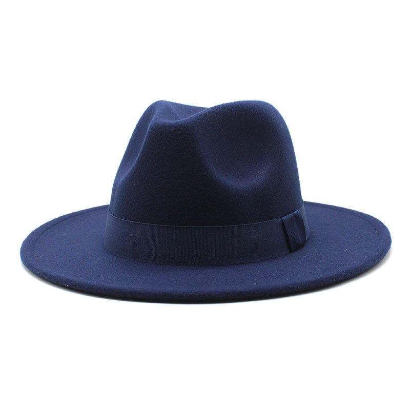 Autumn Winter Big Brim Wool Hat – Unisex Bell Crown Bucket Hat - Che Cose Belle