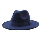 Autumn Winter Big Brim Wool Hat – Unisex Bell Crown Bucket Hat - Che Cose Belle
