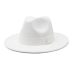 Autumn Winter Big Brim Wool Hat – Unisex Bell Crown Bucket Hat - Che Cose Belle