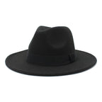 Autumn Winter Big Brim Wool Hat – Unisex Bell Crown Bucket Hat - Che Cose Belle