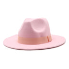 Autumn Winter Big Brim Wool Hat – Unisex Bell Crown Bucket Hat - Che Cose Belle