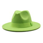 Autumn Winter Big Brim Wool Hat – Unisex Bell Crown Bucket Hat - Che Cose Belle