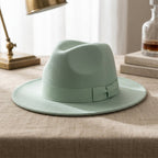 Autumn Winter Big Brim Wool Hat – Unisex Bell Crown Bucket Hat - Che Cose Belle