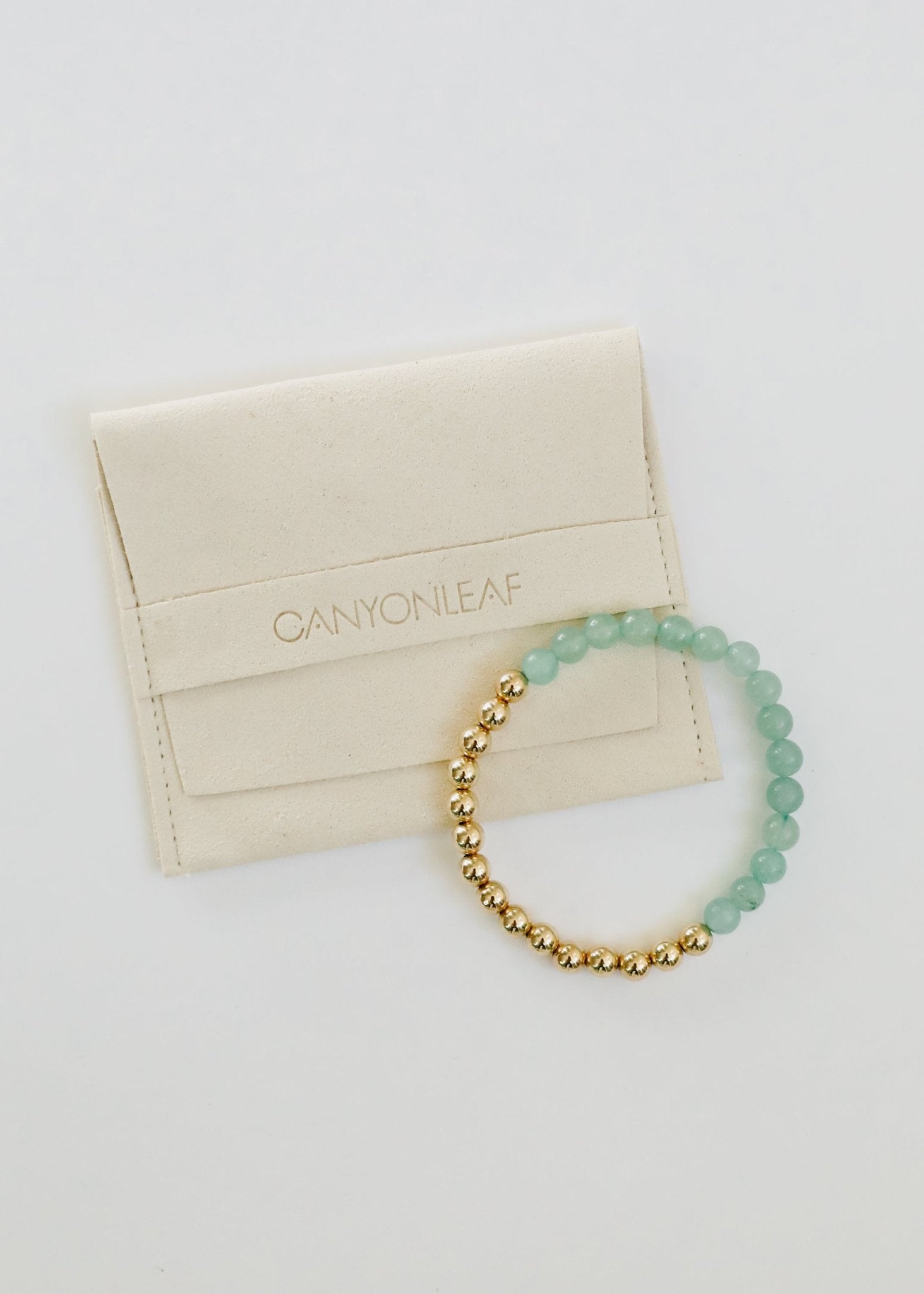Aventurine Gemstone + 14K Gold Filled || Beaded Stretch Bracelets - Che Cose Belle