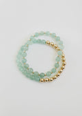 Aventurine Gemstone + 14K Gold Filled || Beaded Stretch Bracelets - Che Cose Belle