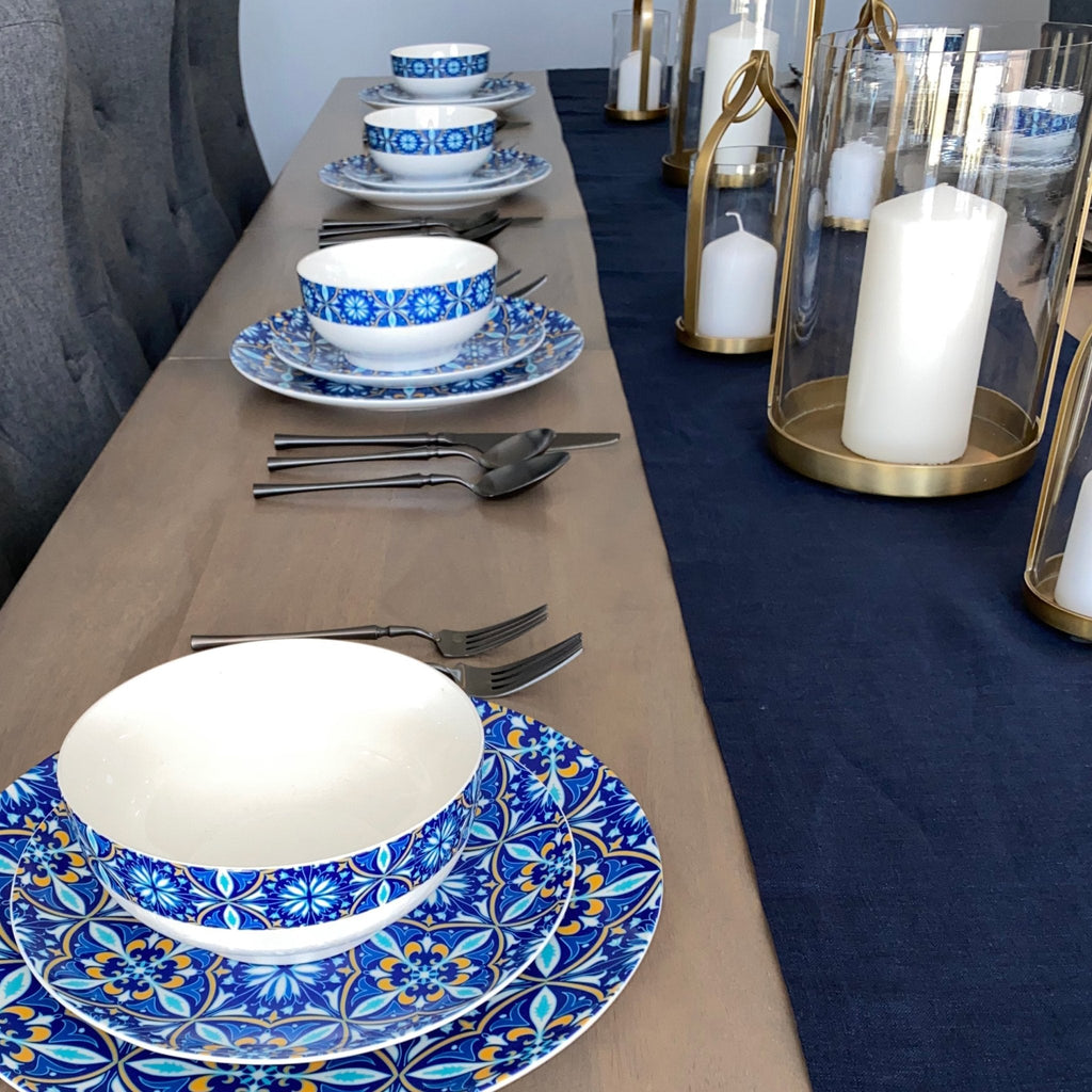 Azul Bone China Dinnerware Set - Che Cose Belle