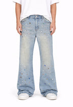 AZUL COLORED GEMSTONE DENIM - Che Cose Belle