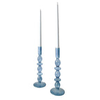 Azure Blue Candle Holder - Pair - Che Cose Belle
